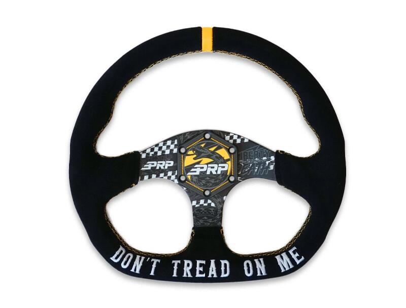 PRP Dont Tread on Me Comp-R Suede Steering Wheel (D-Shaped)