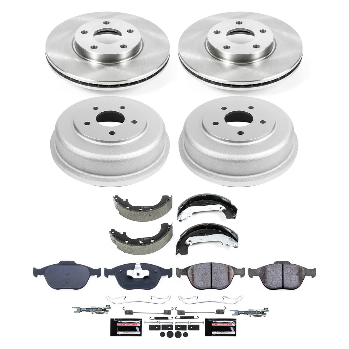 Power Stop 2020 Kia Optima Front and Rear Semi-Coated Rotor Kit