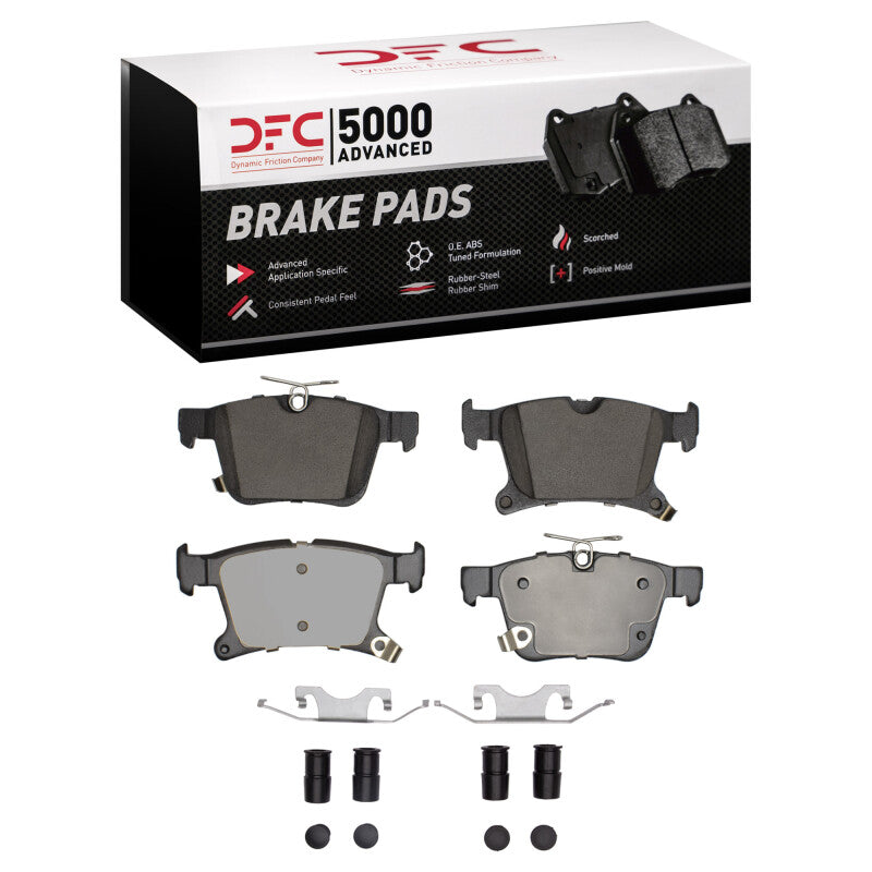 DFC 17-24 Chrysler Voyager Rear 5000 Advanced Ceramic Brake Pads and Hardware Kit