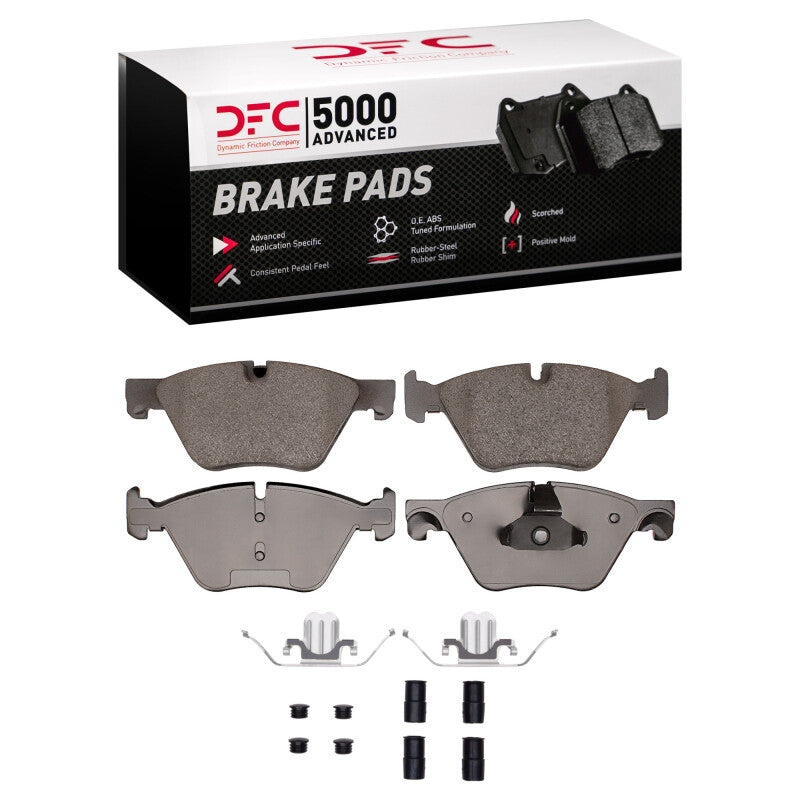 DFC 12-16 BMW 528i xDrive Front 5000 Advanced Ceramic Brake Pads and Hardware Kit