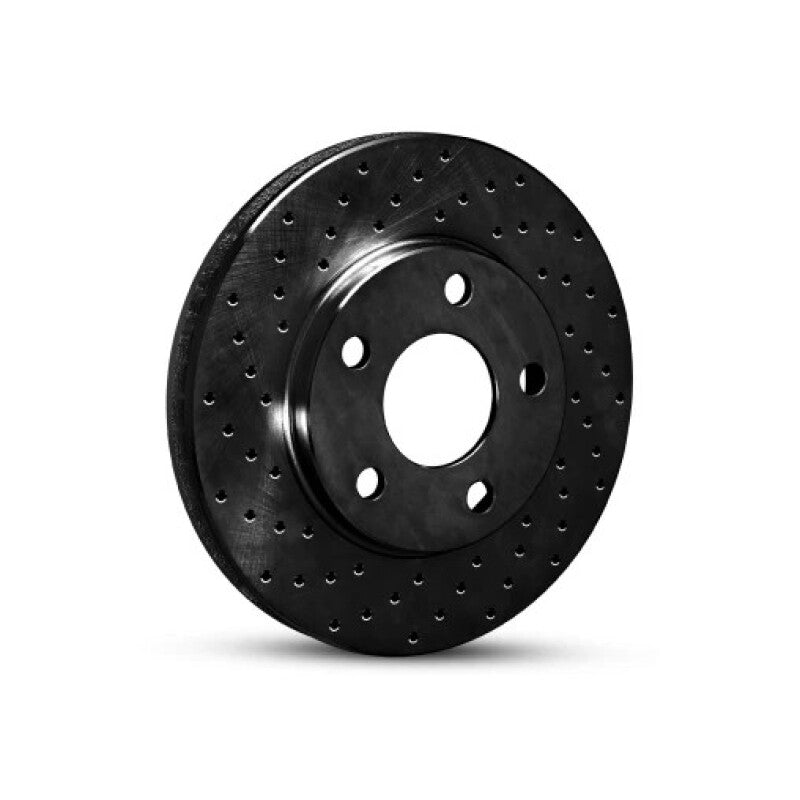 R1 07-15 Suzuki Xl-7 Front Left Drilled Black Brake Rotor