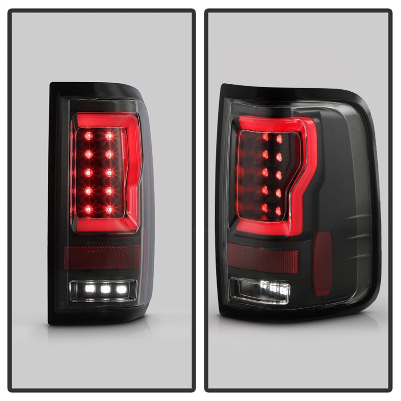 Spyder 04-08 Ford F150 Styleside Version 2 LED Tail Lights - Black (ALT-YD-FF15004V2-RBLED-BK)