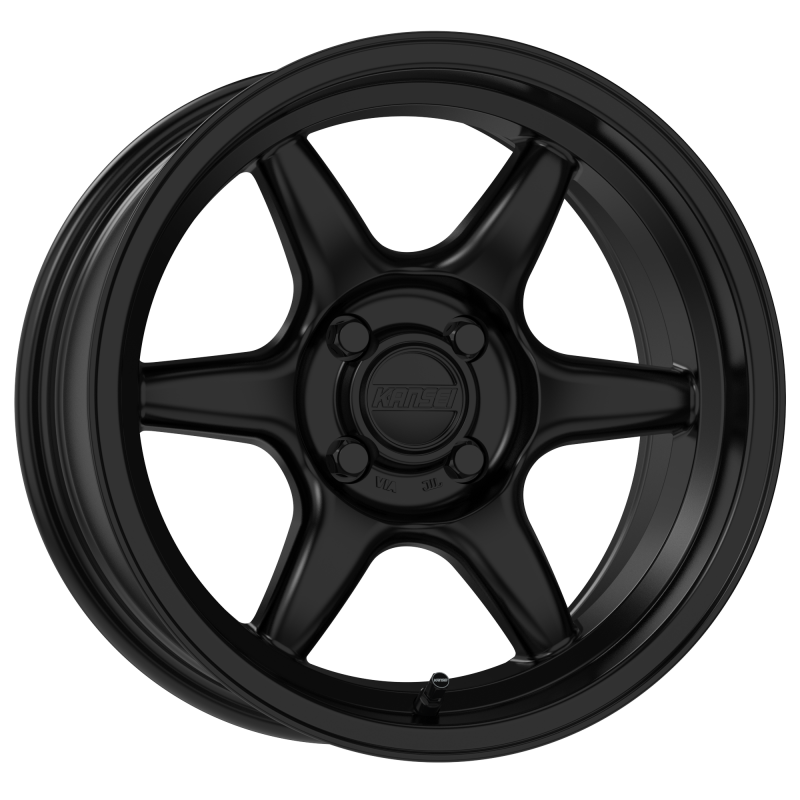 Kansei K11S Tandem 15x8in / 4x100 BP / 0mm Offset / 73.1mm  Bore - Satin Black