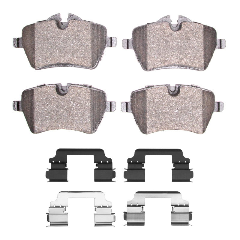 R1 11-16 Mini Cooper Countryman Front Euro Ceramic Pads & Hardware Kit