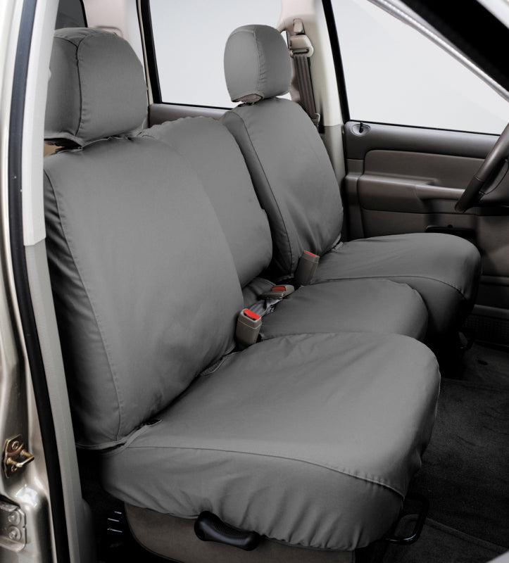 Covercraft 19-24 Dodge Ram Polycotton SeatSaver Custom Front Row Seat Covers - Grey