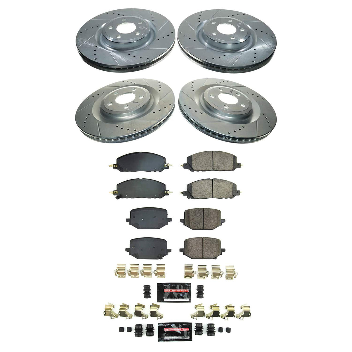 Power Stop 20-22 Lincoln Aviator Front and Rear Z23 Evolution Brake Kit