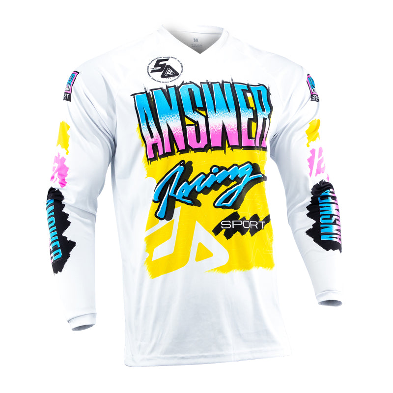 Answer 26 LE Syncron Artifacts Jersey 50 Years Neon Yellow/White/Blue Youth - XS