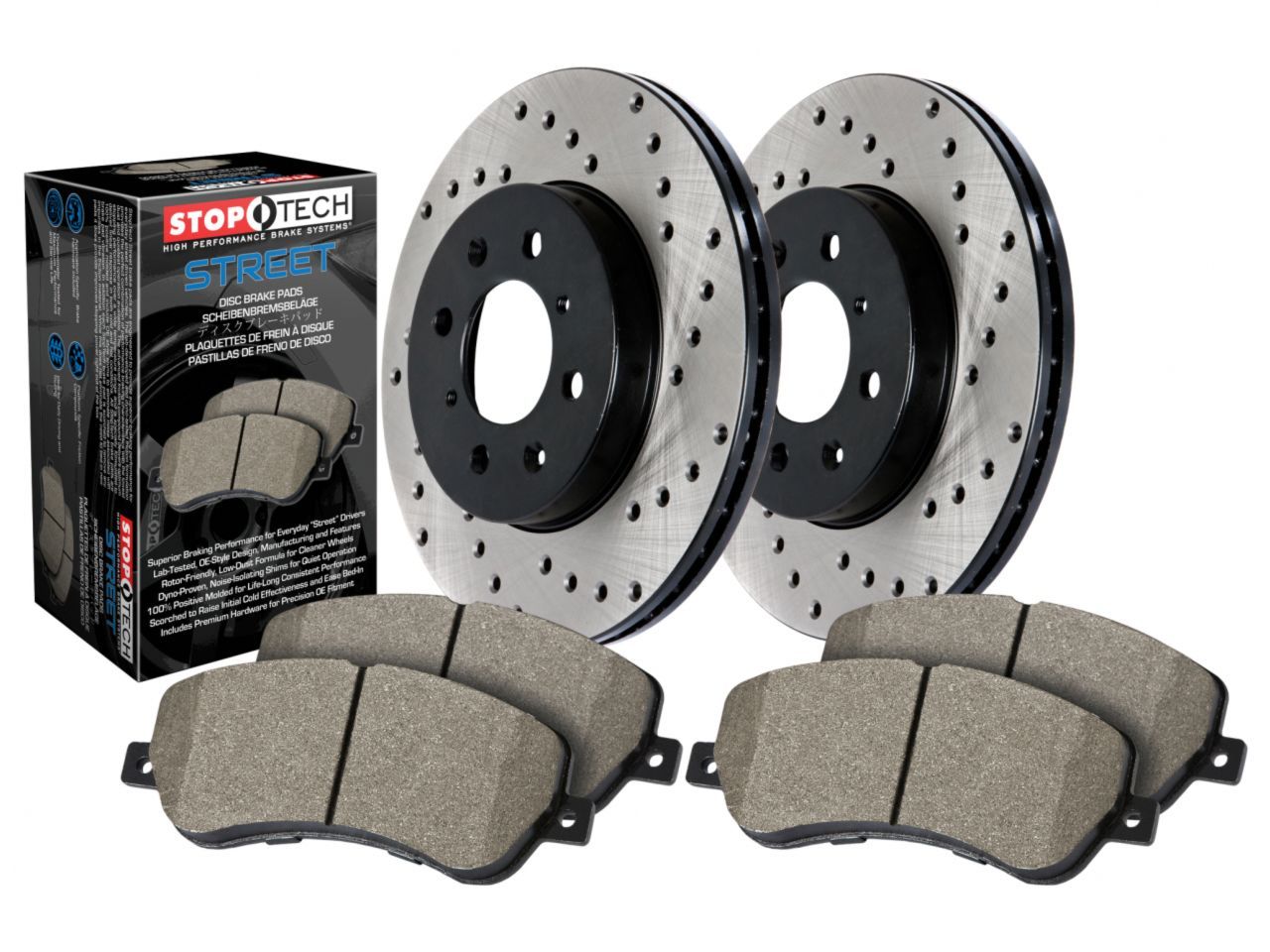 Street Axle Pack Drilled, Front