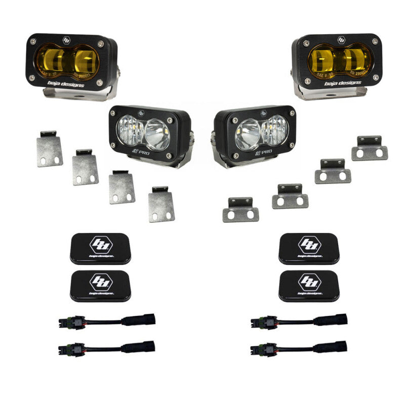 Baja Designs 21+ Ford Raptor S2 SAE Pro Fog Pocket Light Kit