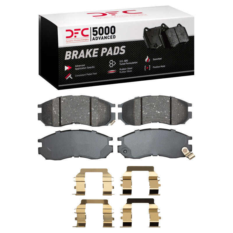 DFC 89-05 Chrysler Sebring Front 5000 Advanced Ceramic Brake Pads and Hardware Kit