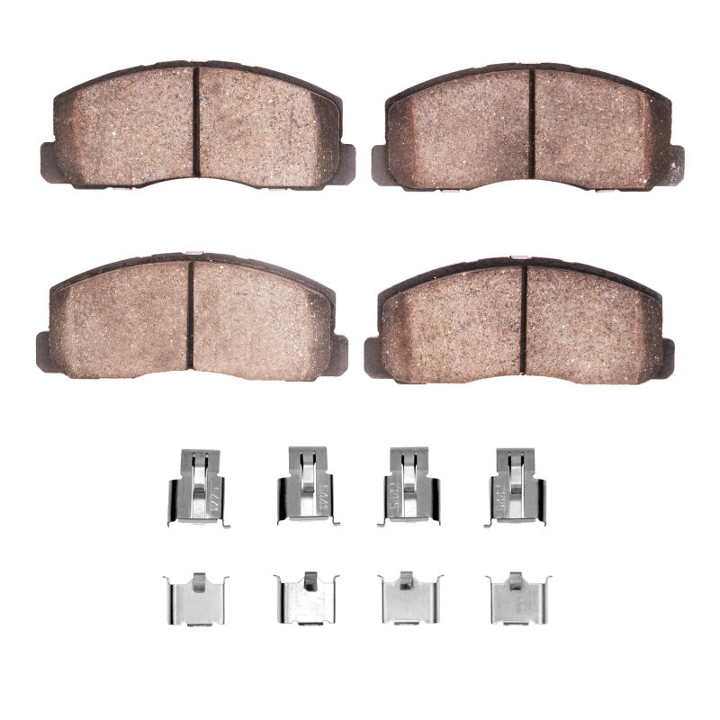 DFC 83-86 Dodge Colt Front 5000 Advanced Ceramic Brake Pads and Hardware Kit