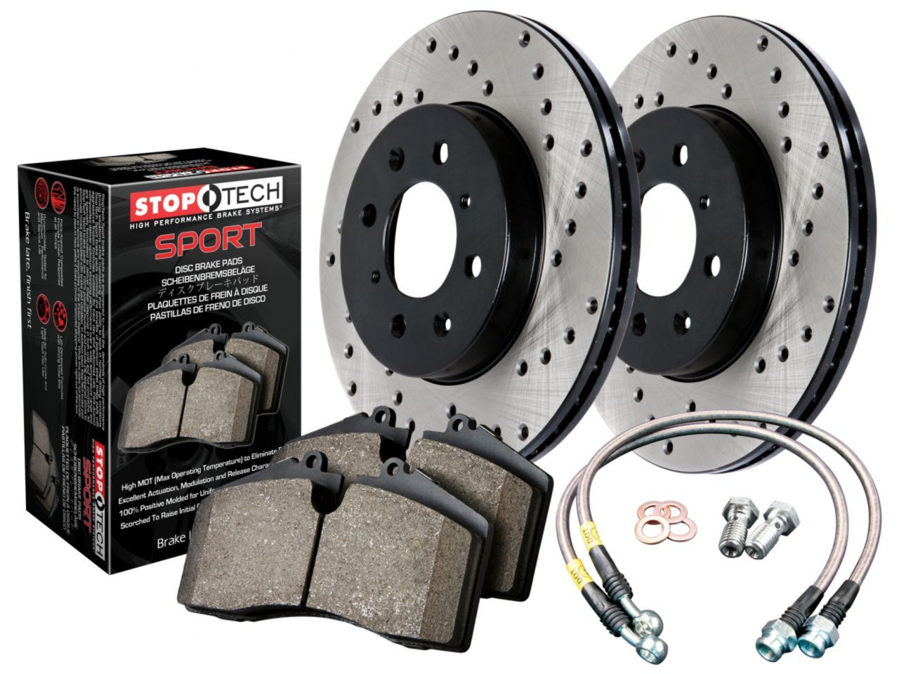 Sport Axle Pack Drilled Rotor, 4 Wheel