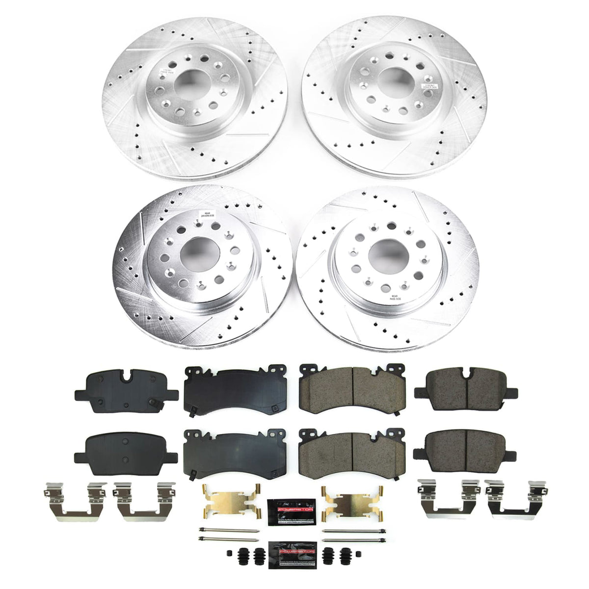 Power Stop 2022 Cadillac XT6 Front and Rear Z23 Evolution Brake Kit
