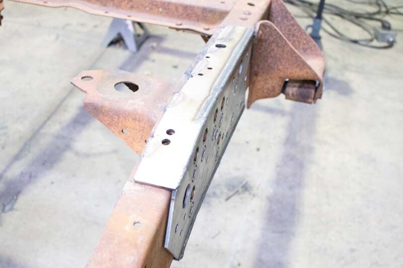 Rust Buster 73-87 Chevy C10 Center Mid Rear Frame Repair Kit - Left