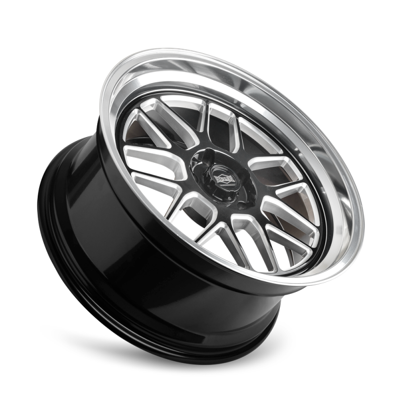 Ridler 611 17x8 / 5x114.3 BP / 0mm Offset / 83.82mm Hub Gls Blk/Mill w/ Diamond Cut Lip Wheel