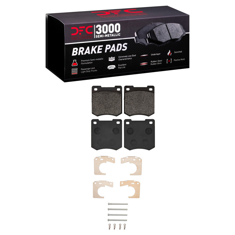 DFC 67-75 Austin MARINA Front 3000 Semi-Metallic Brake Pads and Hardware Kit