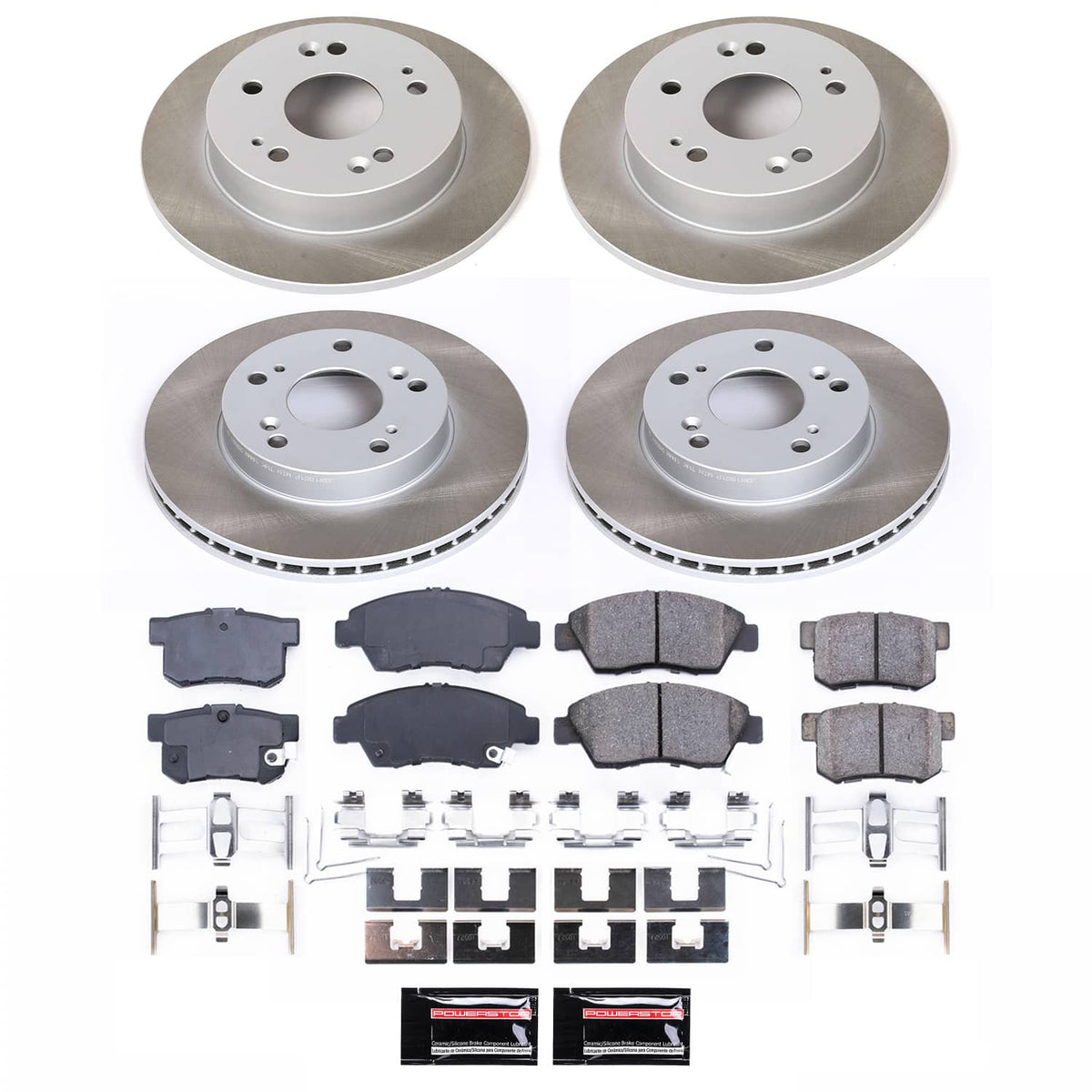 Power Stop 13-15 Acura ILX Front and Rear Semi-Coated Rotor Kit