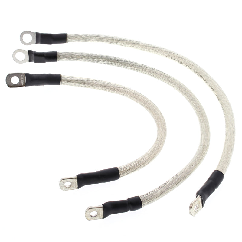 All Balls Racing 86-88 Harley-Davidson FXR Super Glide Battery Cable Kit Clear