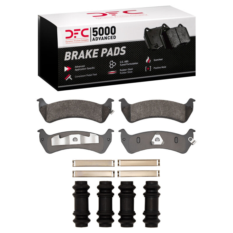 DFC 93-05 Ford Explorer Sport Rear 5000 Advanced Semi Metallic Brake Pads and Hardware Kit