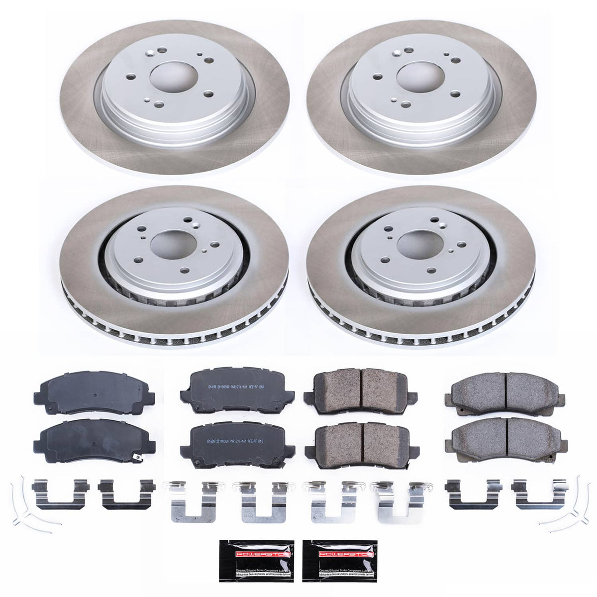Power Stop 15-20 Acura TLX Front and Rear Semi-Coated Rotor Kit