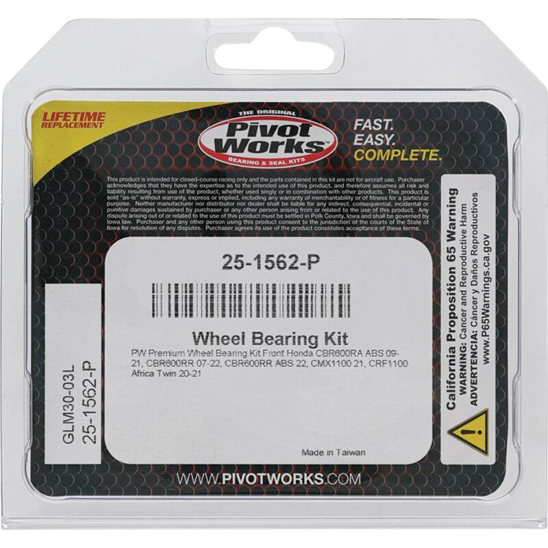 Pivot Works Premium Wheel Bearing