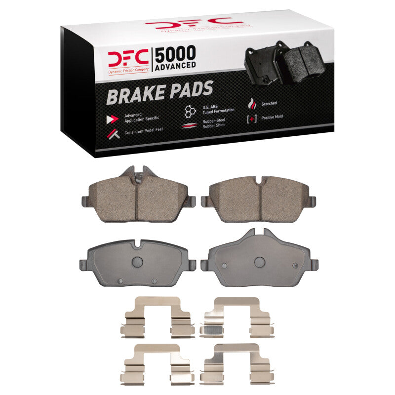 DFC 14-19 Mini Cooper (Excl Clubman) Front 5000 Advanced Ceramic Brake Pads and Hardware Kit