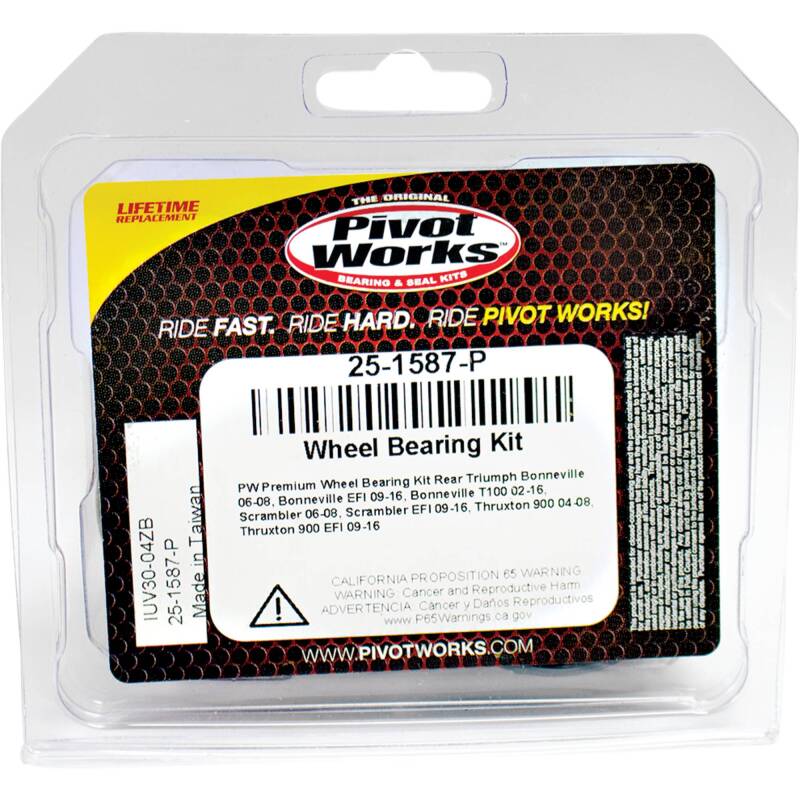 Pivot Works Triumph Wheel Bearing Kit Premium Bearings