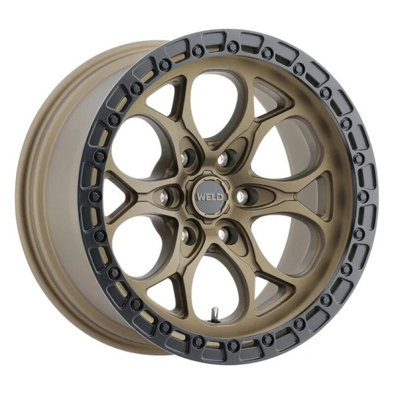 Weld 17x9 Ledge 6 6x139.7  ET00 BS 5.00 Satin BRZ / Satin BLK Ring 106.1