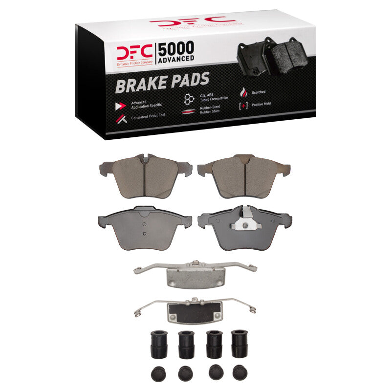 DFC 13-19 Jaguar XJ Front 5000 Advanced Ceramic Brake Pads and Hardware Kit