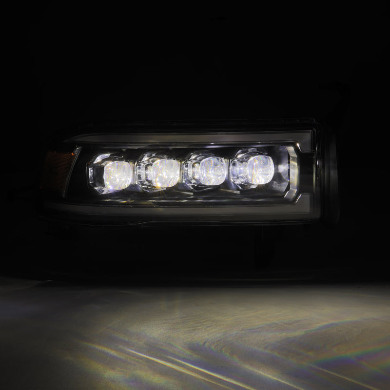 AlphaRex 94-01 RAM 1500 NOVA LED Proj Headlights Alpha-Blk w/Activ Light/Seq Signal/SB DRL