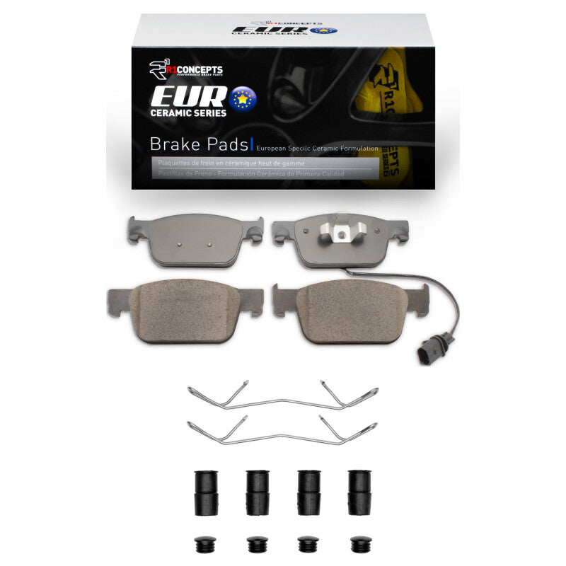 R1 16-25 Audi A4 Quattro Front Euro Ceramic Pads & Hardware Kit