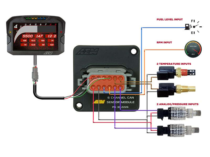 AEM 6 Channel CAN Sensor Module