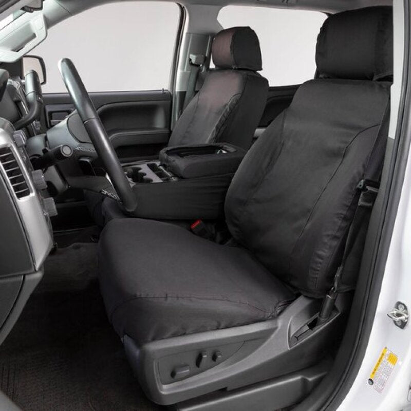 Covercraft 10-13 Chevrolet 1500 Polycotton SeatSaver Custom Front Row Seat Covers - Charcoal