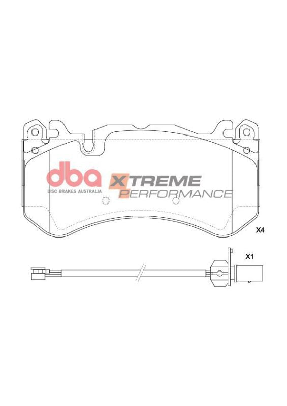DBA 15-18 Audi RS6 Quattro XP Performance Front Brake Pads