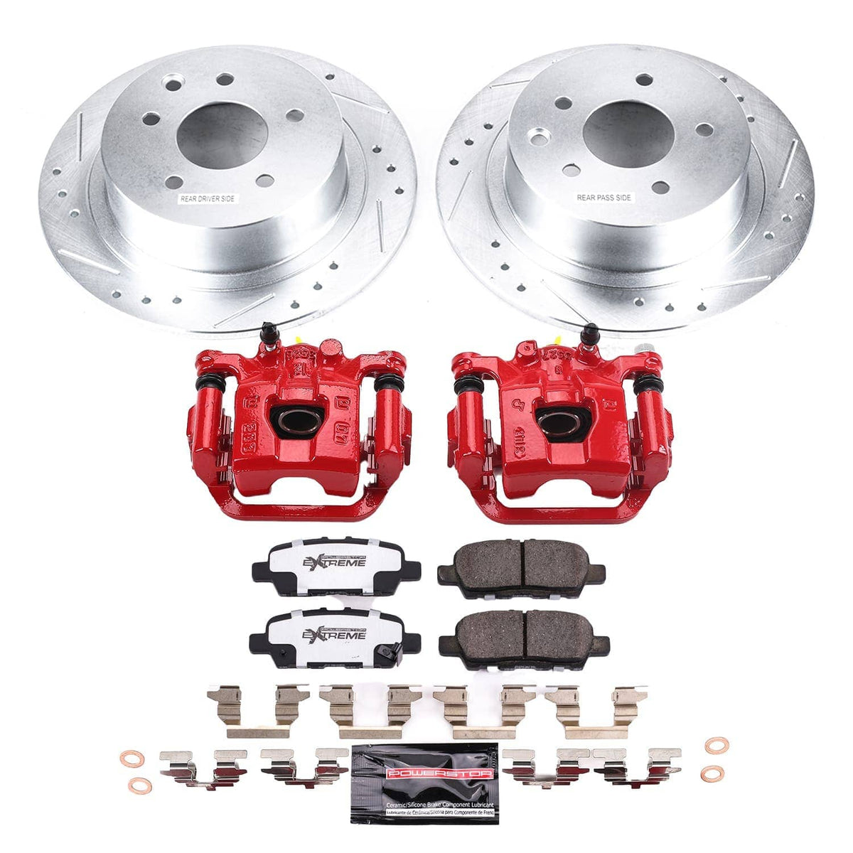 Power Stop 2019 Nissan Sentra Rear Z26 Street Kit w/Calipers