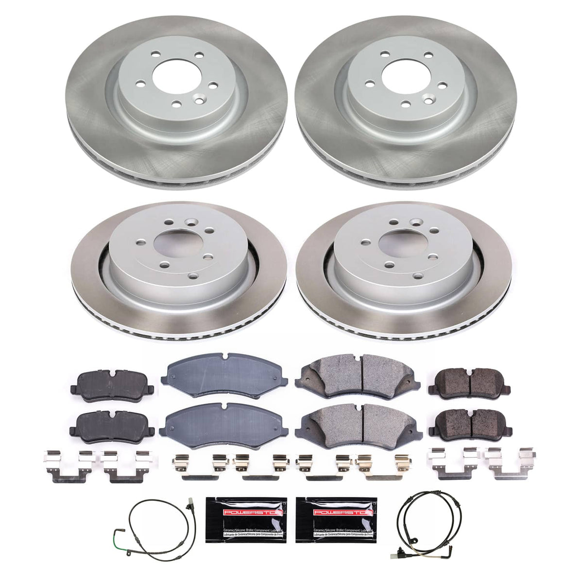 Power Stop 2010 Land Rover LR4 Front and Rear Semi-Coated Rotor Kit