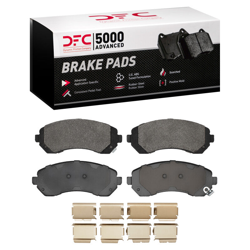 DFC 01-07 Buick Rendezvous Front 5000 Advanced Semi Metallic Brake Pads and Hardware Kit