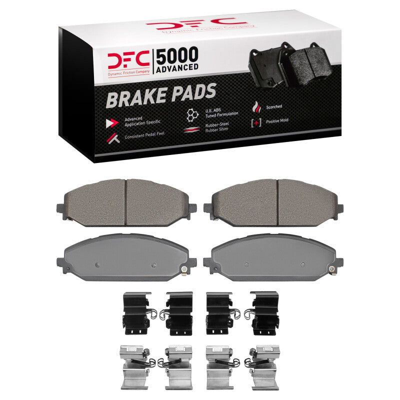 DFC 19-25 Jeep Wagoneer L Front 5000 Advanced Ceramic Brake Pads and Hardware Kit