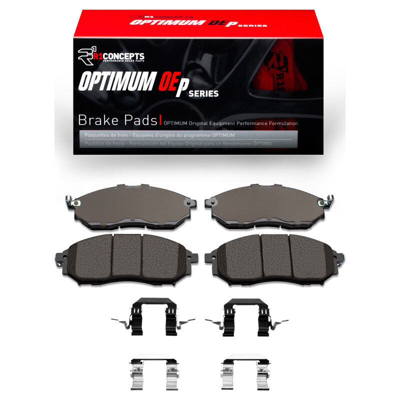 R1 2005-2013 Infiniti G35 Front R1 Optimum OE Pads & Hardware Kit