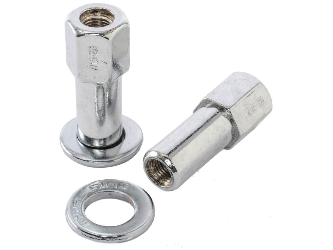 Weld Open End Lug Nuts w/ Centered Washers 7/16in. RH - 4pk.