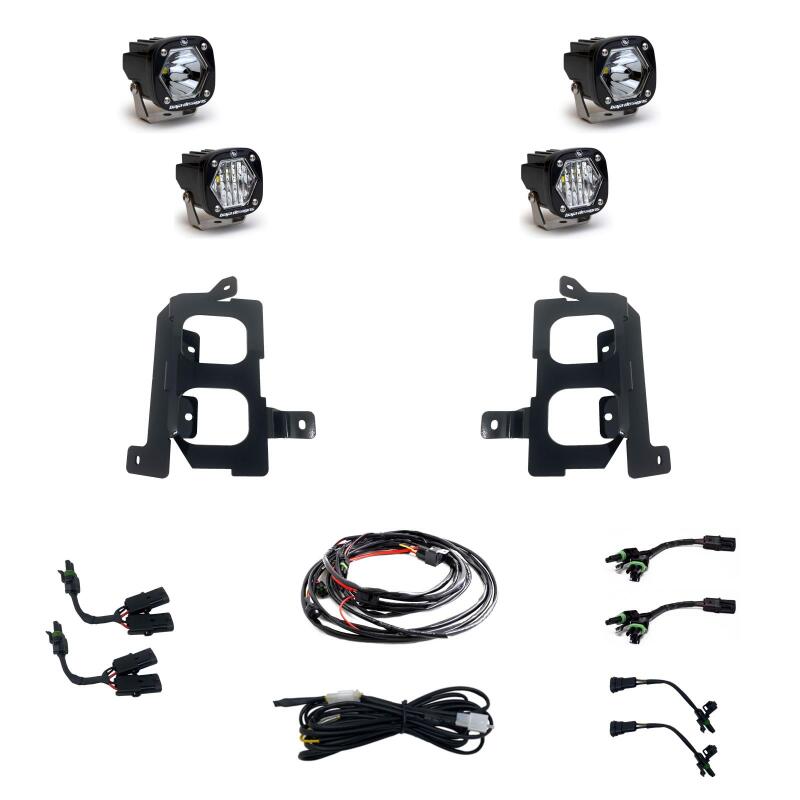 Baja Designs GMC 2020-22 Sierra 2500HD/3500HD S1 Dual Fog Pocket Light Kit
