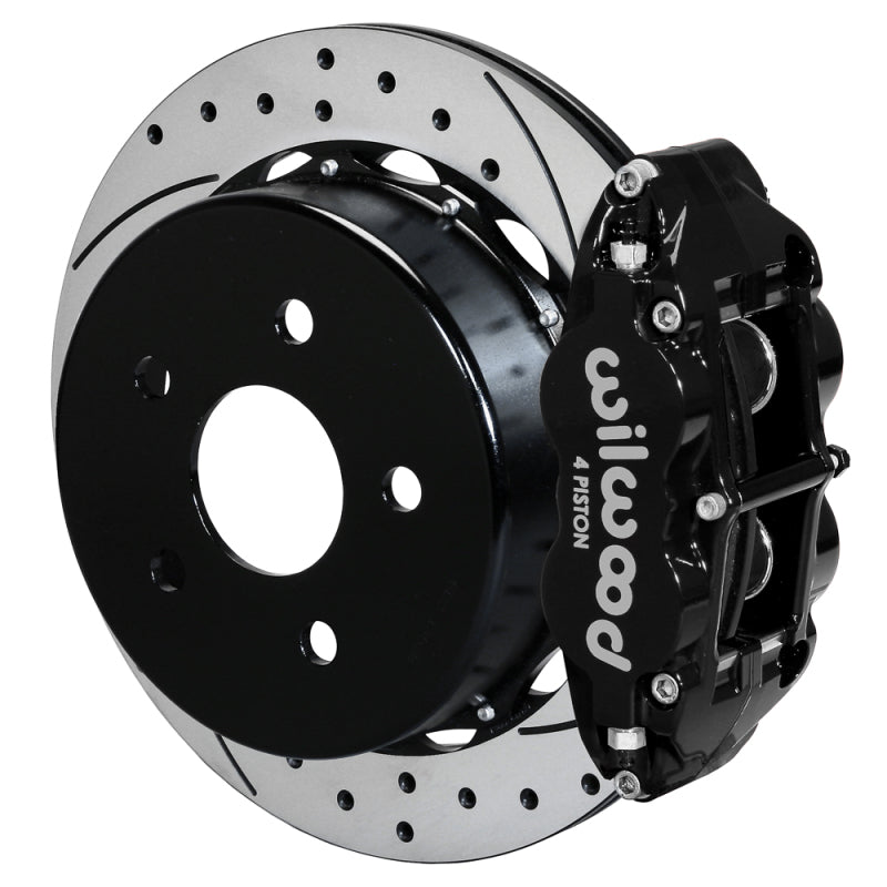 Wilwood 07-18 Jeep Wrangler Narrow Superlite 4R Rear Brake Kit SRP 13.50in Rotor w/Lines - Black