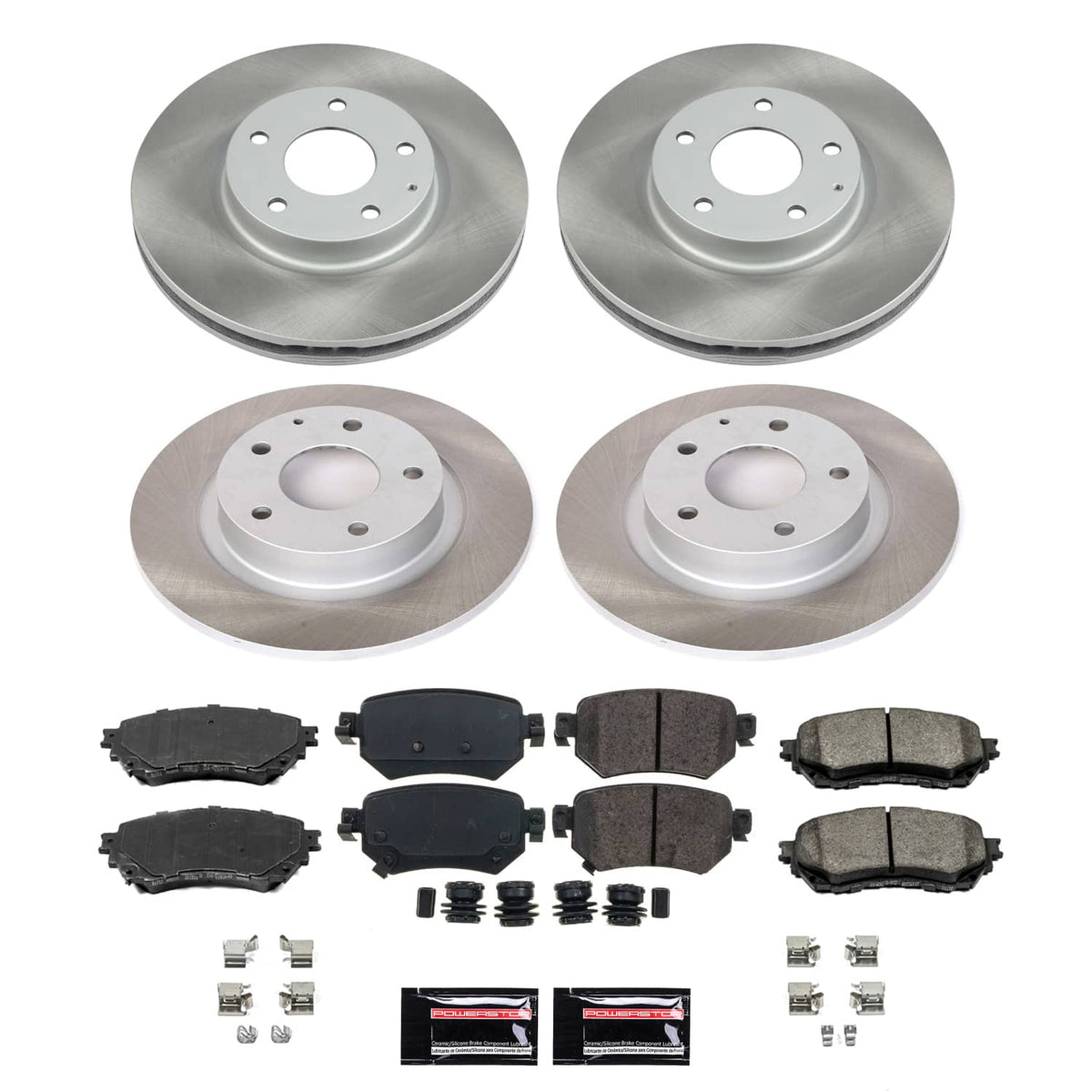Power Stop 16-18 Mazda 6 Front and Rear Semi-Coated Rotor Kit