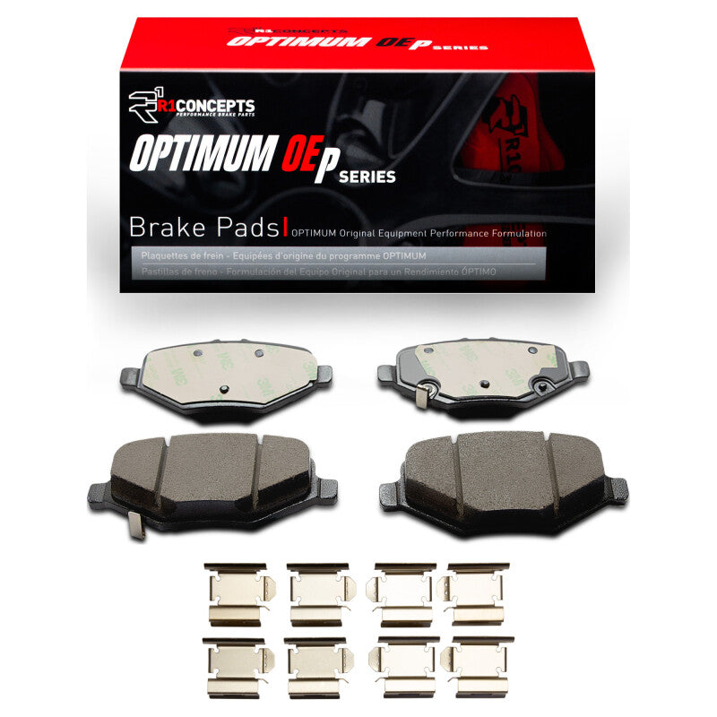R1 13-19 Ford Taurus (Excl SHO) Rear Optimum OE Pads & Hardware Kit