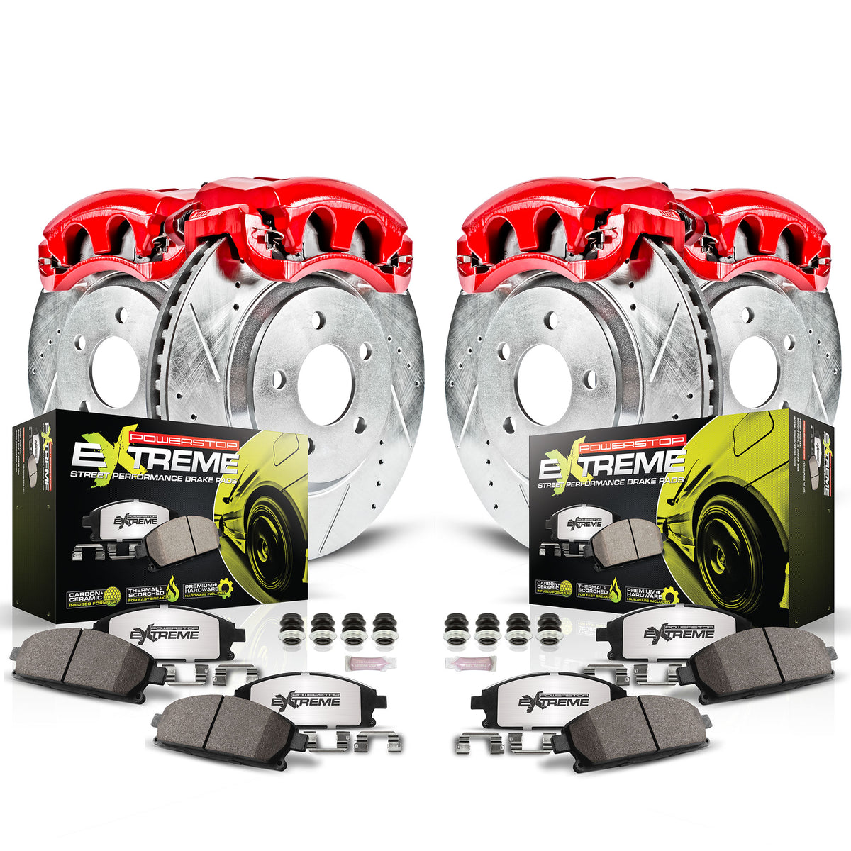Power Stop 11-17 Nissan Juke Front and Rear Z26 Street Kit w/Calipers