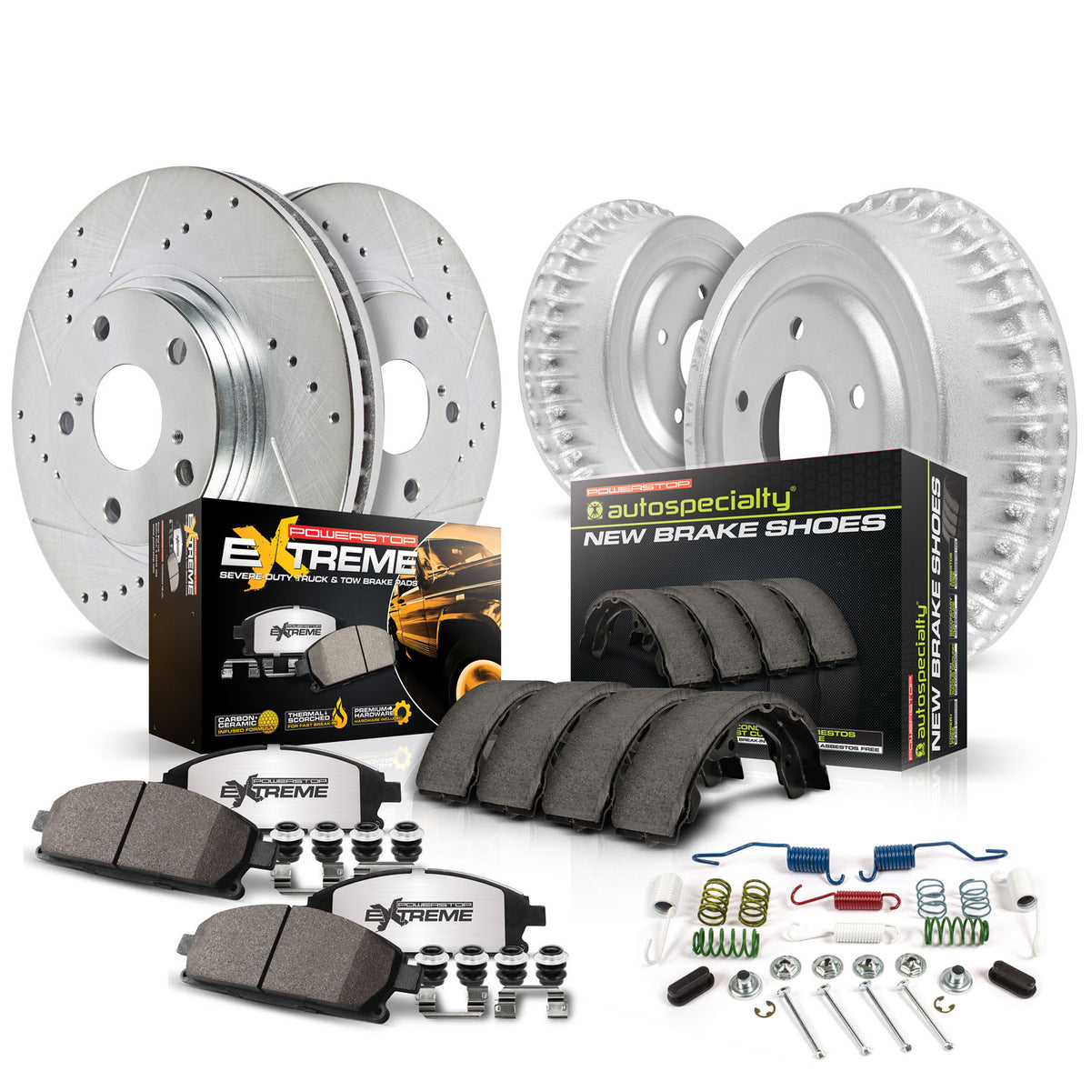 Power Stop 98-99 Dodge Durango Front and Rear Z36 Truck & Tow Brake Kit