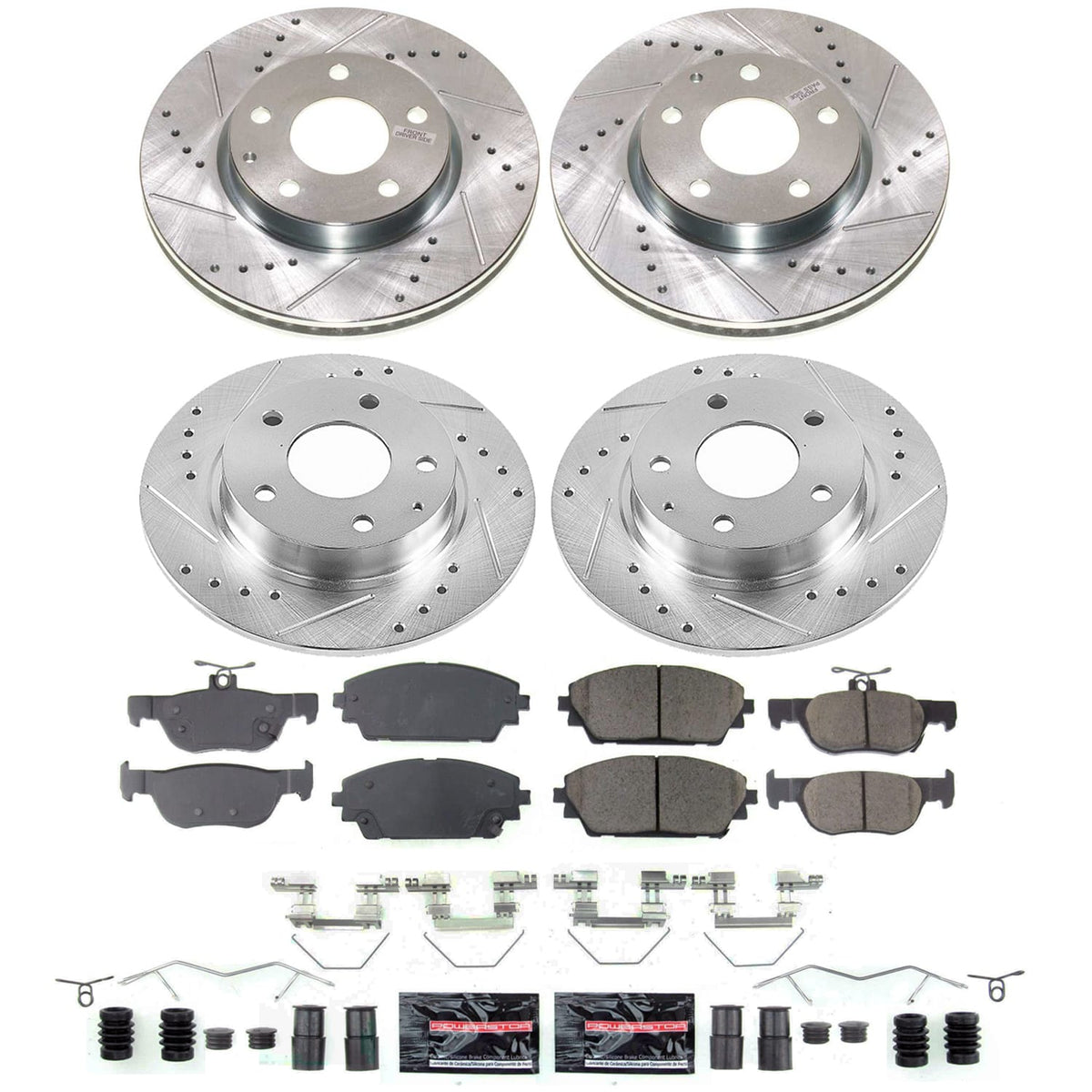 Power Stop 19-23 Mazda 3 Front and Rear Z23 Evolution Brake Kit