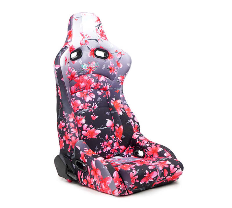 NRG Prisma Lab Reclinable Bucket Racing Seat - Pair (Sakura Print)