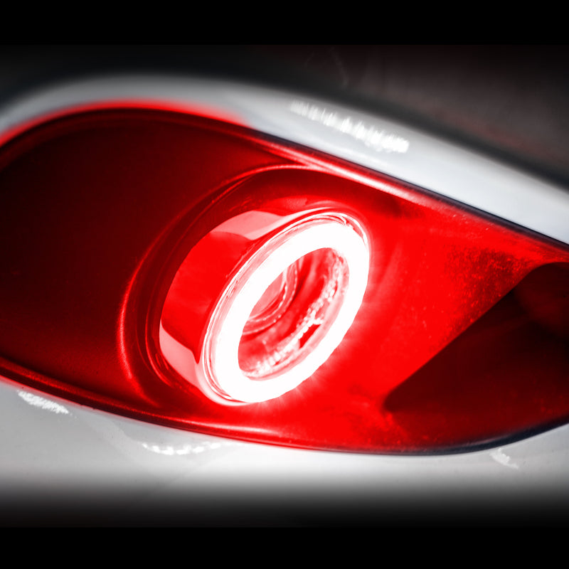 Oracle 04-12 Nissan Titan Surface Mount LED Fog Light Halo Kit - Red