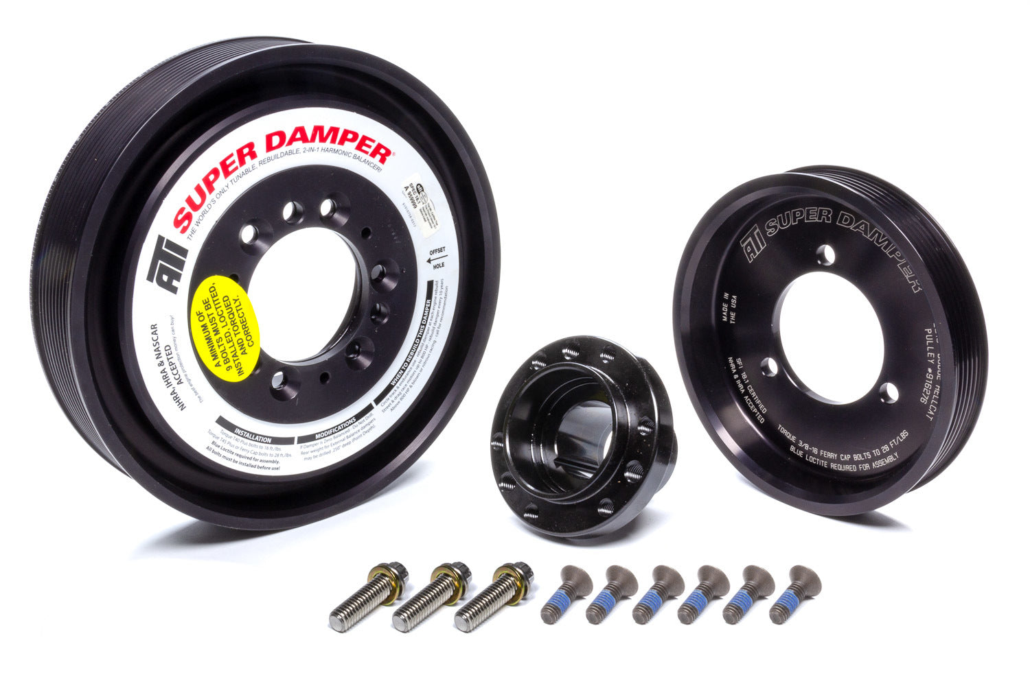 ATI Damper - 8.90in - Aluminum - 6 & 10 GRV - 2015+ Dodge Hellcat - 3 Ring